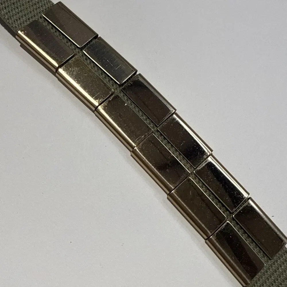 VTG Boy Scouts of America Merit Badge Belt – Solid Brass Buckle – Enamel Slides